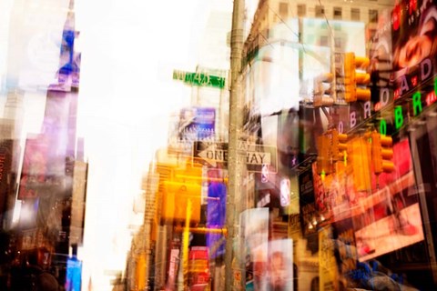 Framed City Lights Print