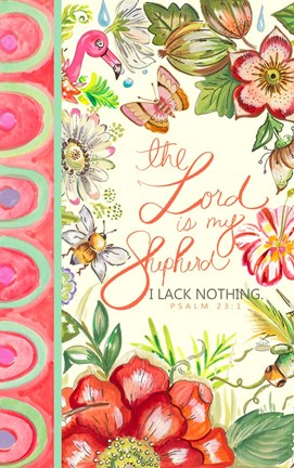 Framed Lord is My Shepherd Print