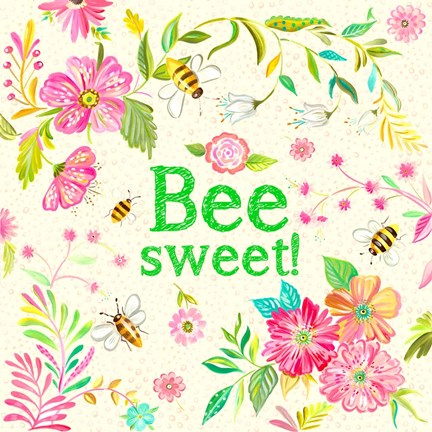 Framed Bee Sweet Print