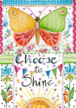 Framed Choose to Shine Print