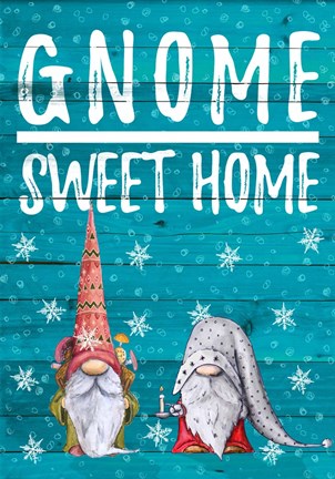 Framed Gnome Sweet Home Print