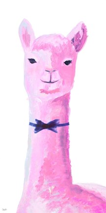 Framed Vibrant Llama Print
