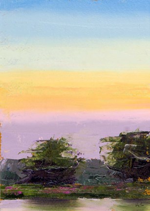 Framed Glowing Sunset Print