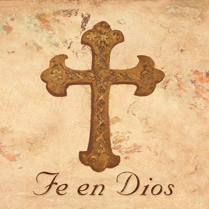 Framed Fe en Dios I Print