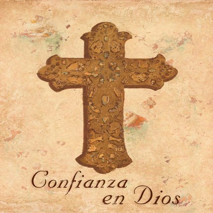 Framed Fe en Dios II Print