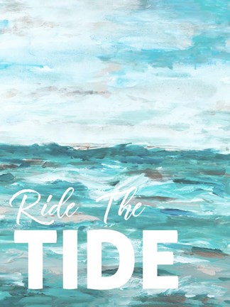 Framed Ride The Tide Print