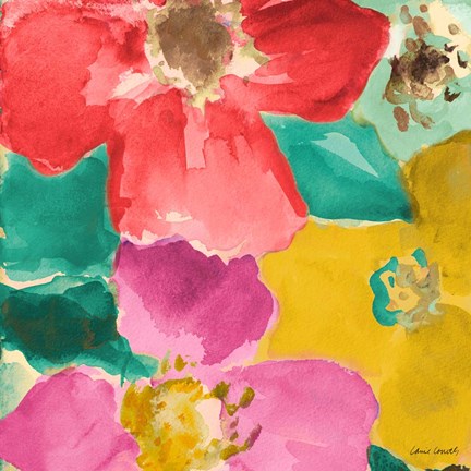 Framed Summer Sonata Square I Print