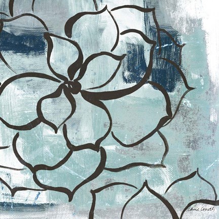 Framed Cool Vision Floral I Print