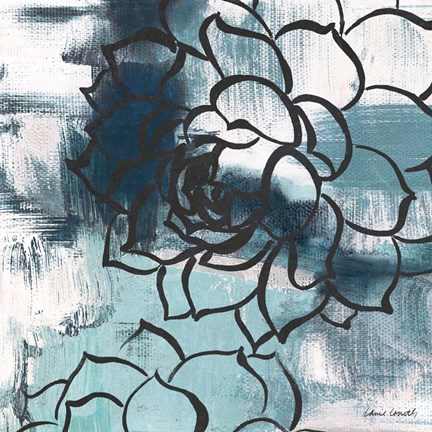 Framed Cool Vision Floral II Print