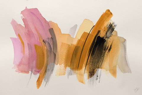 Framed Amber Gold II Print