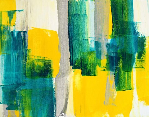 Framed Revealing Teal II Print