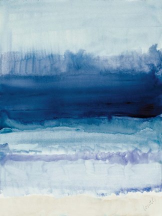 Framed Blue on Blue I Print