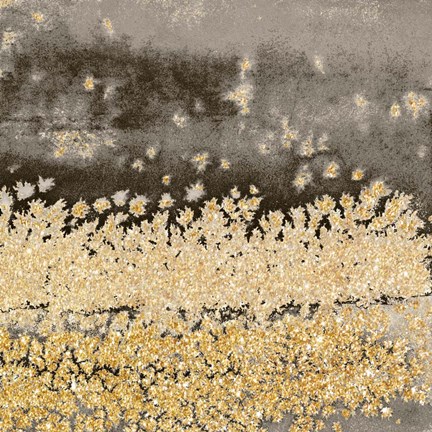 Framed Gold Winds Square II Print