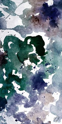 Framed Deep Ocean Panel I Print