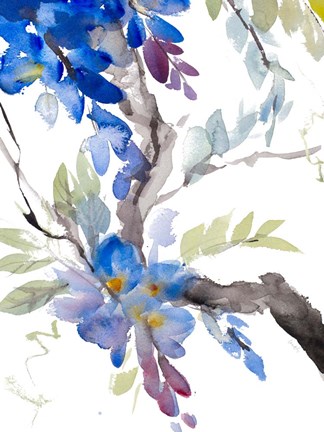 Framed Peaceful Wisteria Print