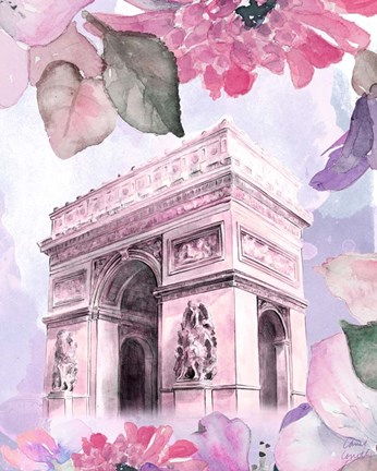 Framed Parisian Blossoms II Print