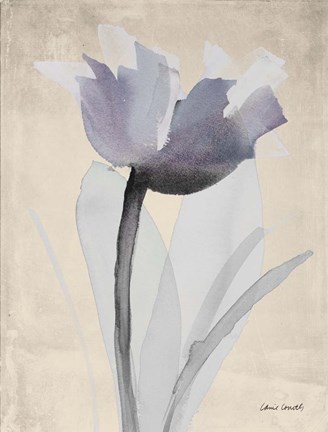 Framed Single Purple Whisper Print