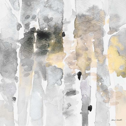 Framed Up to the Northern Skies Grey I Print