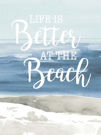 Framed At the Beach Print