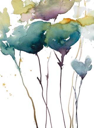 Framed Wildflower Grace I Print