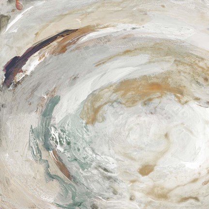 Framed Nature Swirl Square I Print