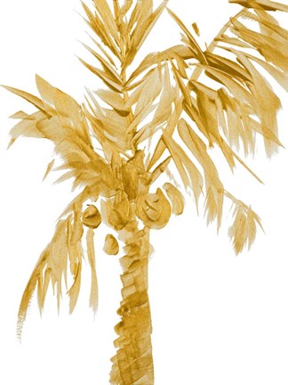 Framed Gold Palms I Print