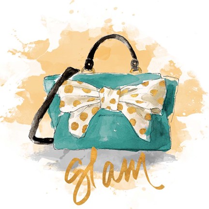 Framed Glam Purse Print