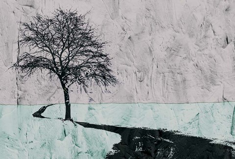 Framed Near the Road Print