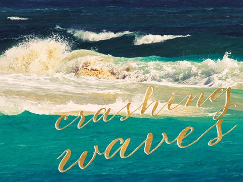 Framed High Waves II Print