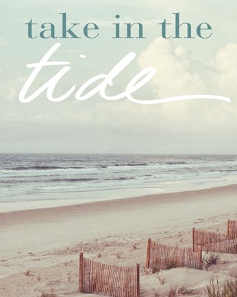Framed Take in the Tide Print