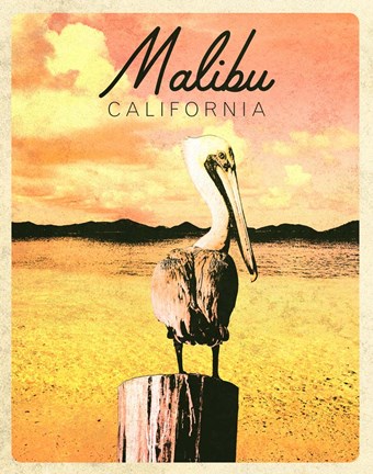 Framed Malibu, California Print