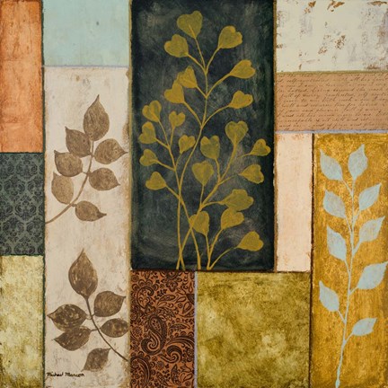 Framed Natural Elements I Print