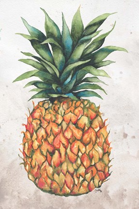 Framed Tropic Pineapple Print