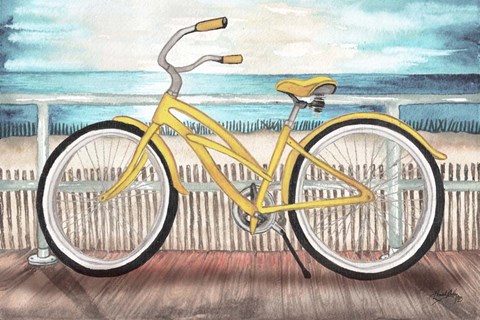 Framed Coastal Bike Rides Print