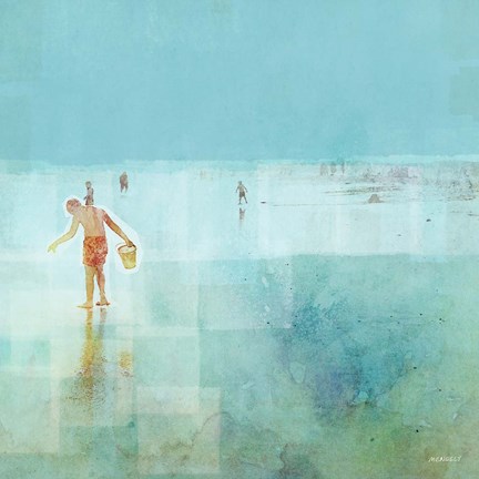 Framed Beach Day Shelling Print