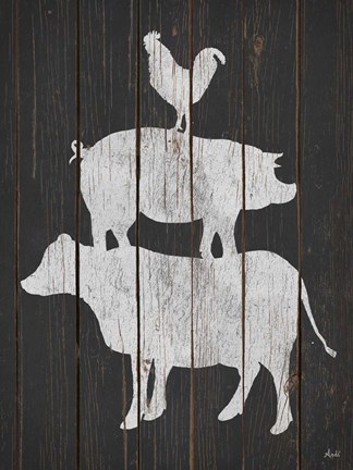 Framed Farm Stack Print