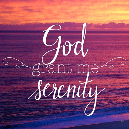 Framed God Grant Me Serenity Print