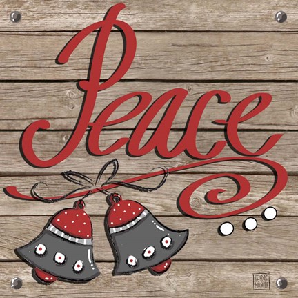 Framed Holiday Feelings on Wood I Print