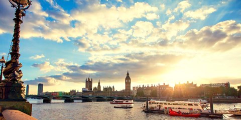 Framed Thames River Print