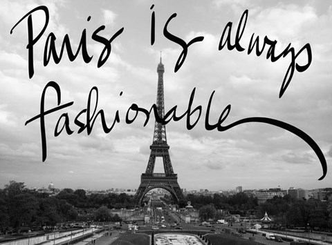 Framed Fashionable Paris Print