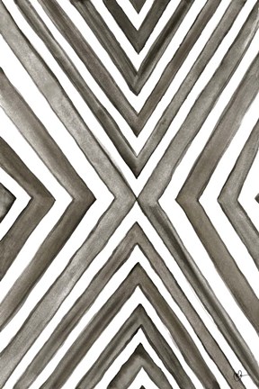 Framed Angled Black &amp; White Print