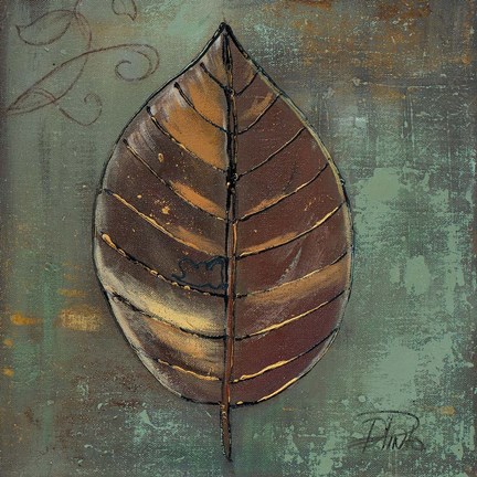Framed New Leaf I (green) Print