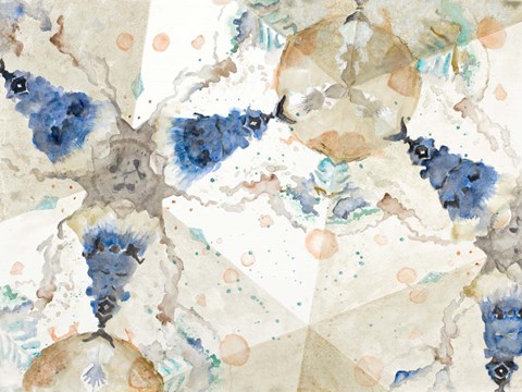 Framed Watercolor Kaleidoscope Print