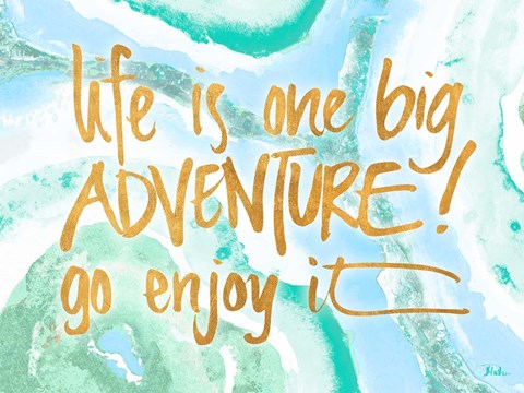 Framed Life is One Big Adventure Print