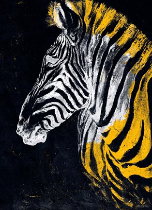 Framed Stained Safari II Print