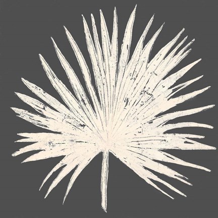 Framed Sophisticated Palm Leaf I Print