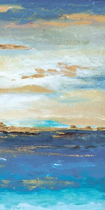 Framed Sea Mystery Panel III Print