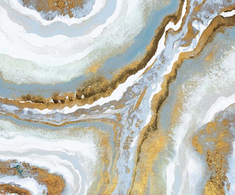 Framed Blue Agate Print