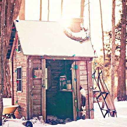 Framed Holiday Shed Print