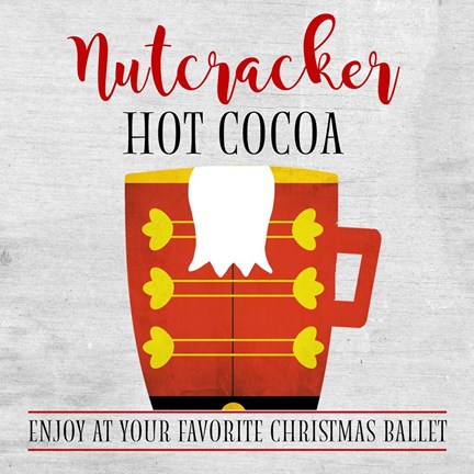Framed Nutcracker Hot Cocoa Print